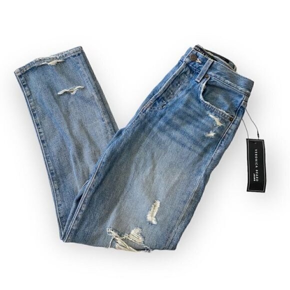 NWT Veronica‎ Beard Blake  Straight jeans with Destory, size 25 - Picture 4 of 15
